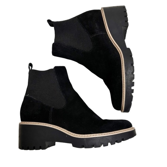 Dolce Vita Shoes - Dolce Vita Black Suede Chelsea Bootie Size 9.5